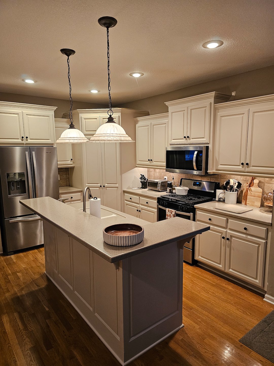 Beautiful kitchen cabinet transformation in Olathe Ks